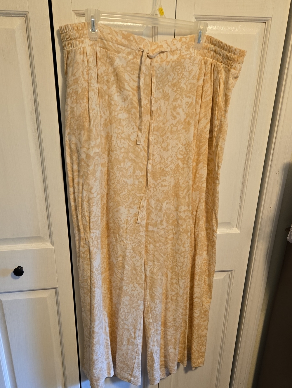 torrid Cream & Beige Patterned Wide Leg Pants